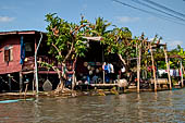 Scenery along the canal leading to Damnoen Saduak Floating Market. 